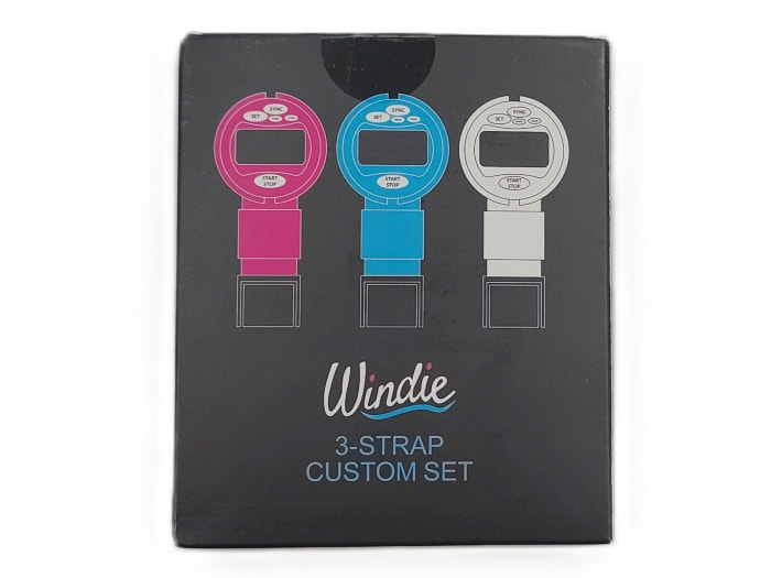 3-Strap, Kustom-Set, Armband, Pink Blau Grau