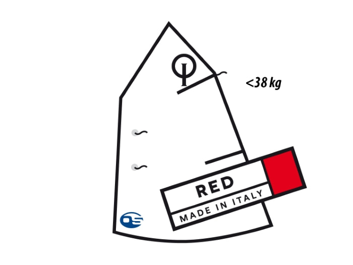 Segel 'Red' Olimpic Sails Optimist