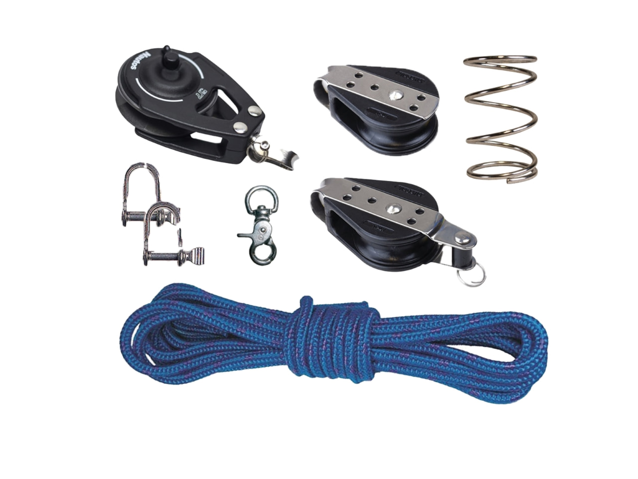 Schotenpaket 'Silver' Optiparts Optimist, komplett inkl. Blöcke