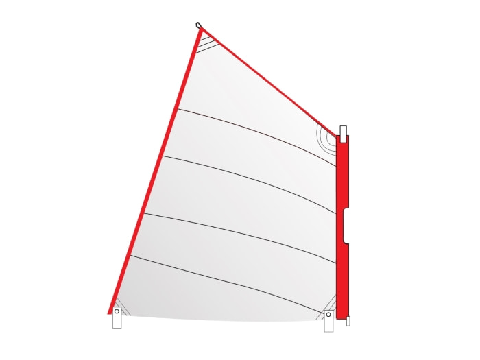 Stülpsegel Optiparts Optimist weiß