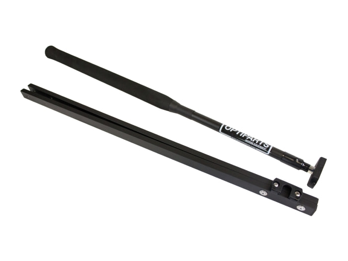 Pinne inkl. Ausleger 'Deluxe'`Optiparts Optimist, schwarz 60 cm