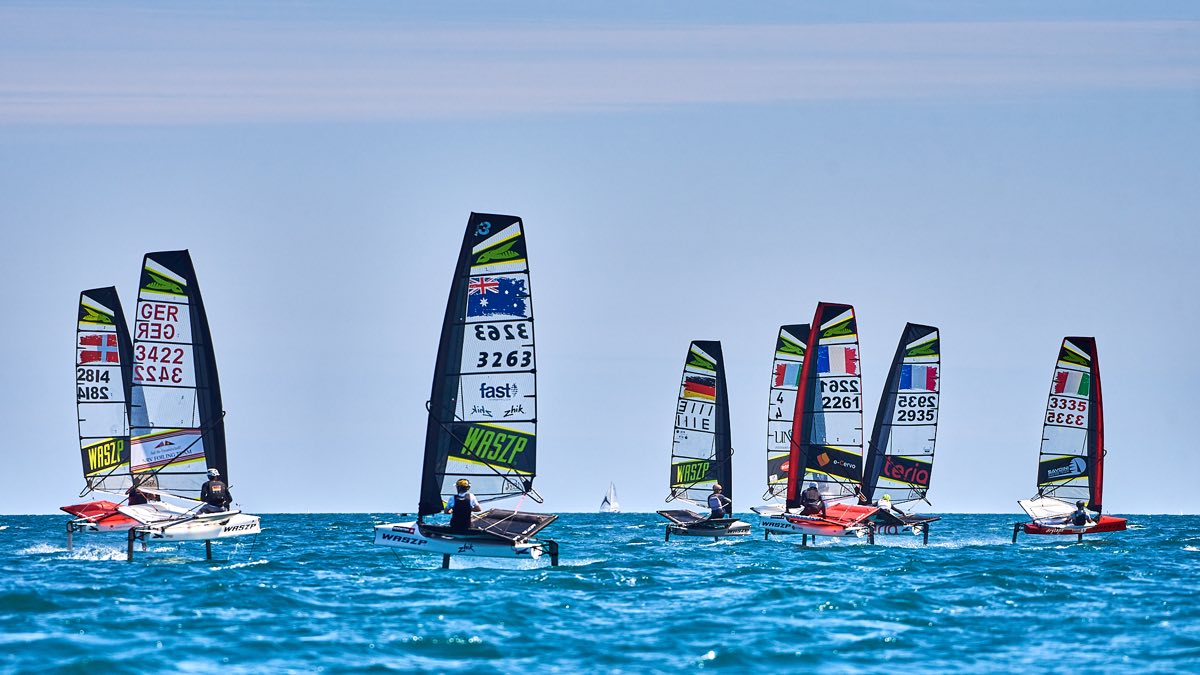 Waszp regatta flotte vorwind