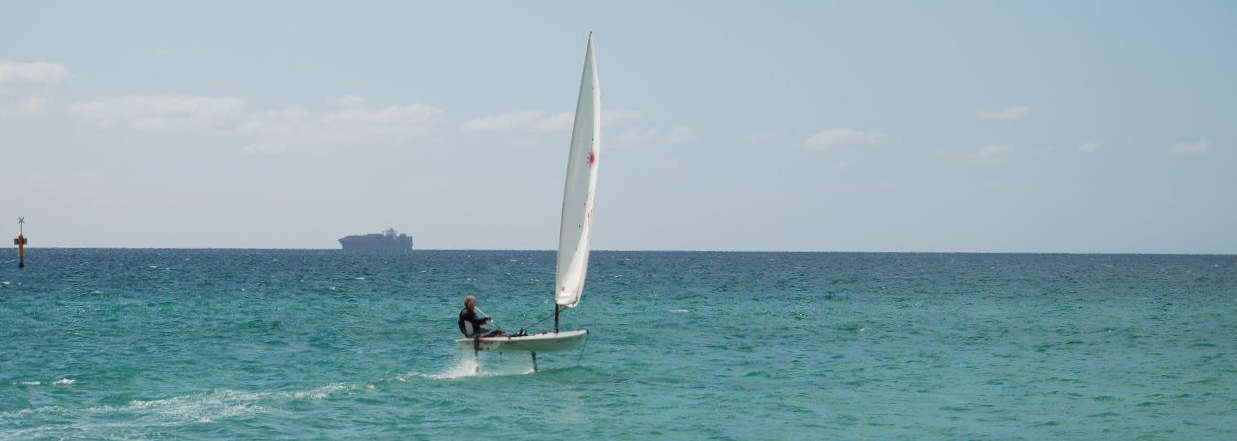 Ilca laser auf foilsz foils horizont