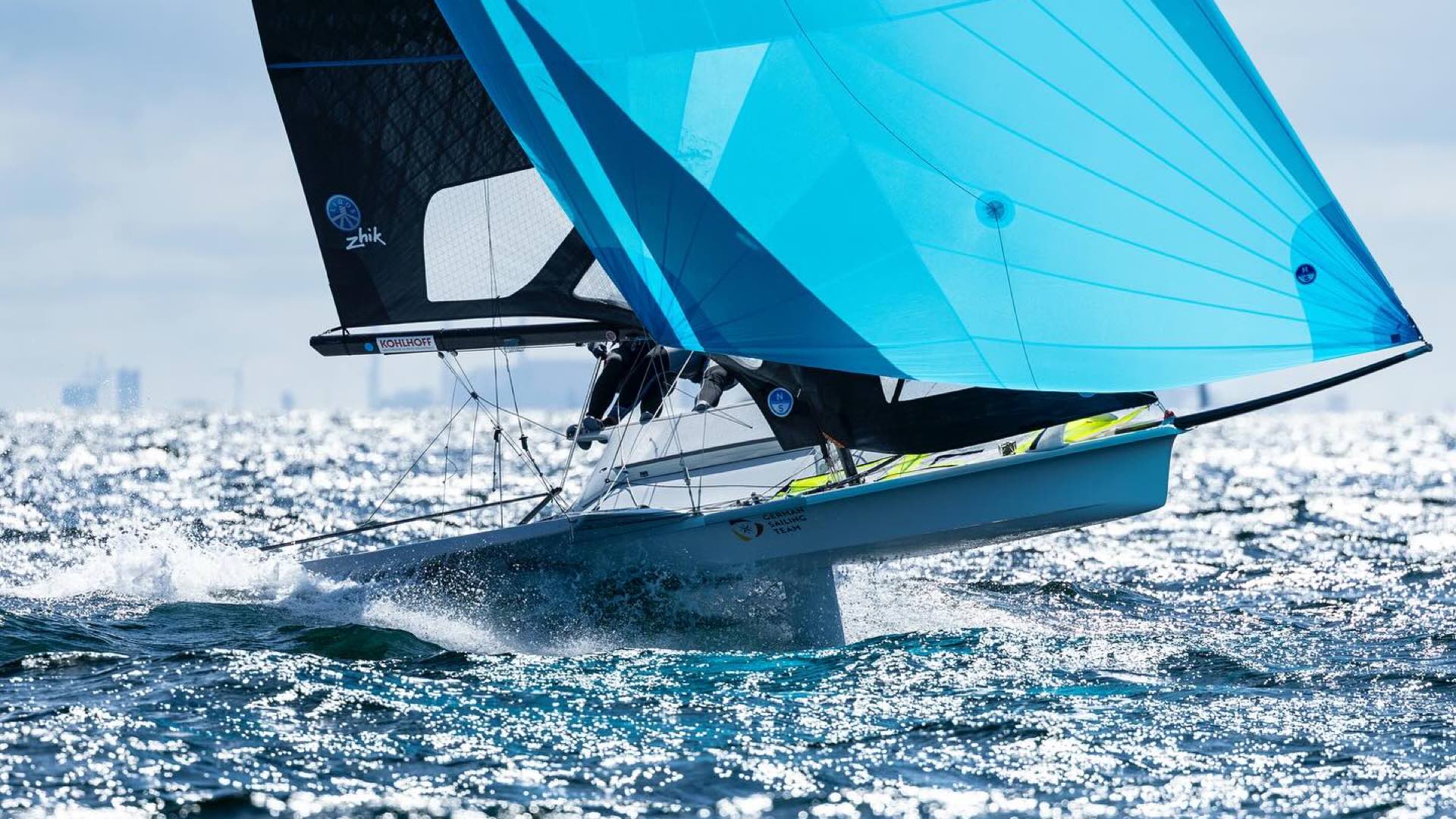 49er skiff gennaker doppeltrapez topspeed