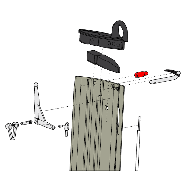 Foil Front Locator Pin