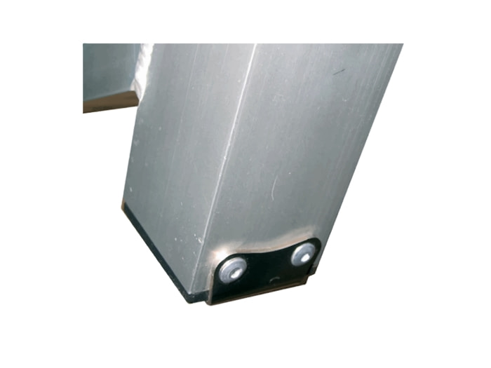 Fersenplatte Slipwagen Optiparts inkl. Nieten