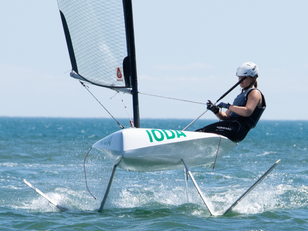 IODA segelfertig mit Slipwagen und 5,3m² Segel