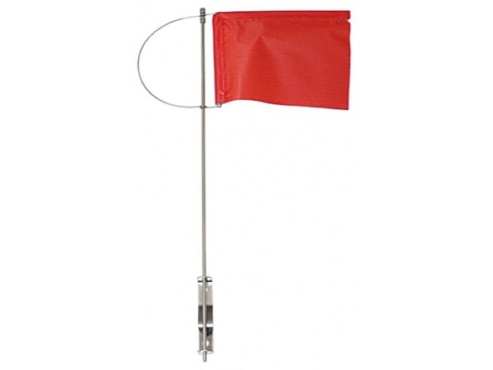 rot, flagge, windsignal, stange, clip