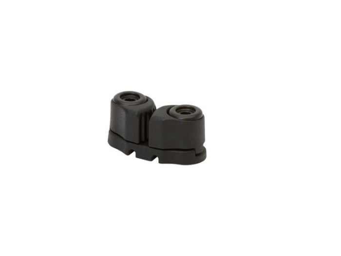 Selden Cam Cleat 27mm Carbon MK2 Kunststoffteil, schwarz, Doppelaufnahme, runde Öffnungen
