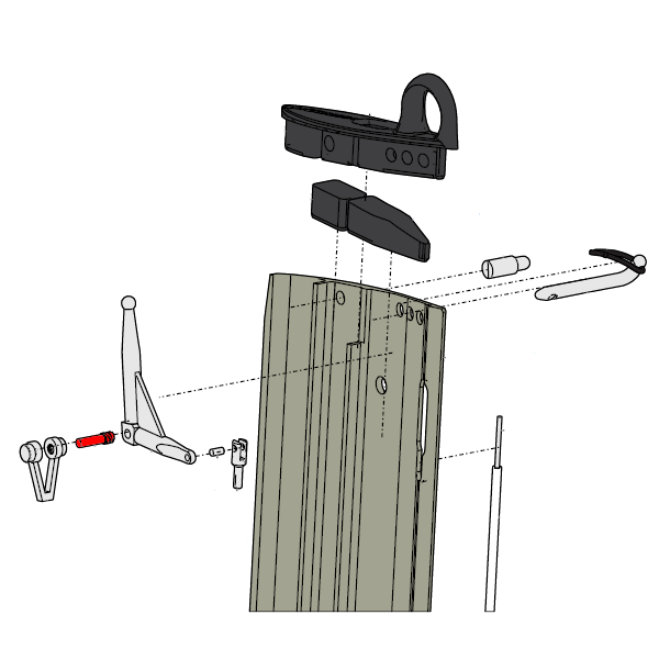 Front Foil Bell Crank Axle