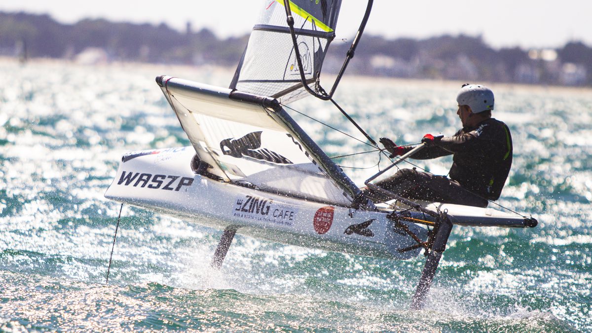 Waszp foiling segeln mit hoechstgeschwindigkeiten