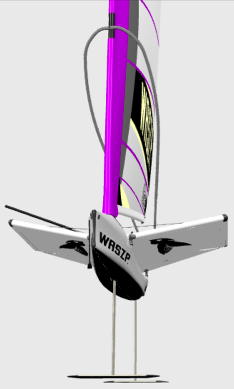 Waszp mit foils rendering von vorne