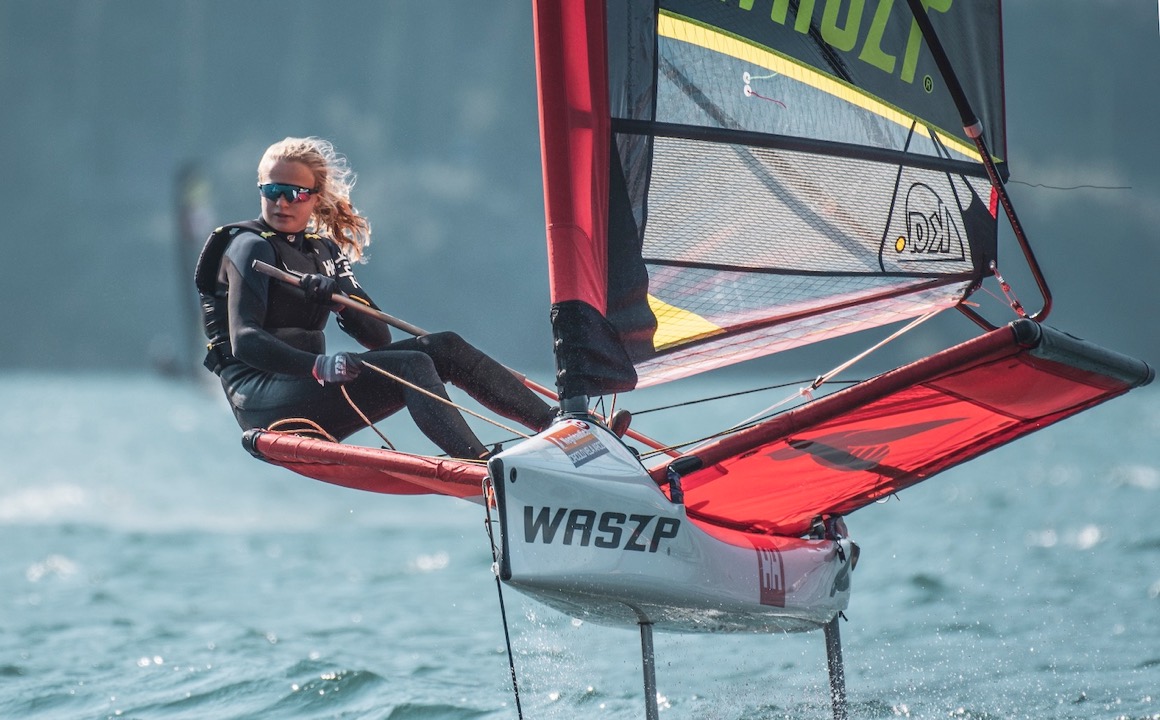 WASZP european games 2021 sailing girl