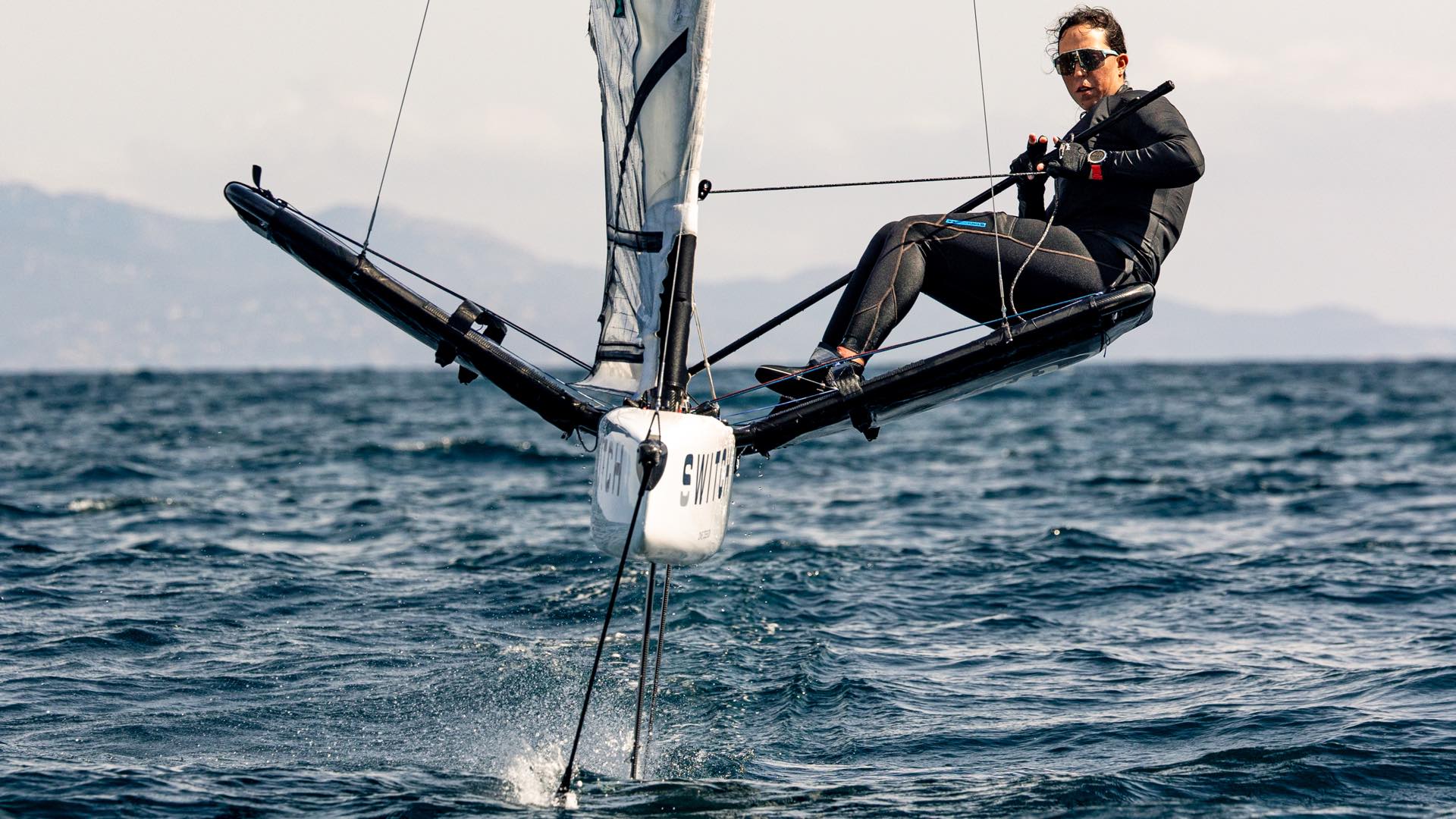 Switch one design downwind welle steuerfrau