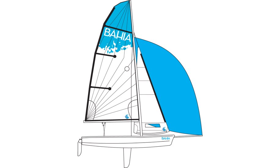 BAHIA mit Gennaker BAHIA mit Gennaker