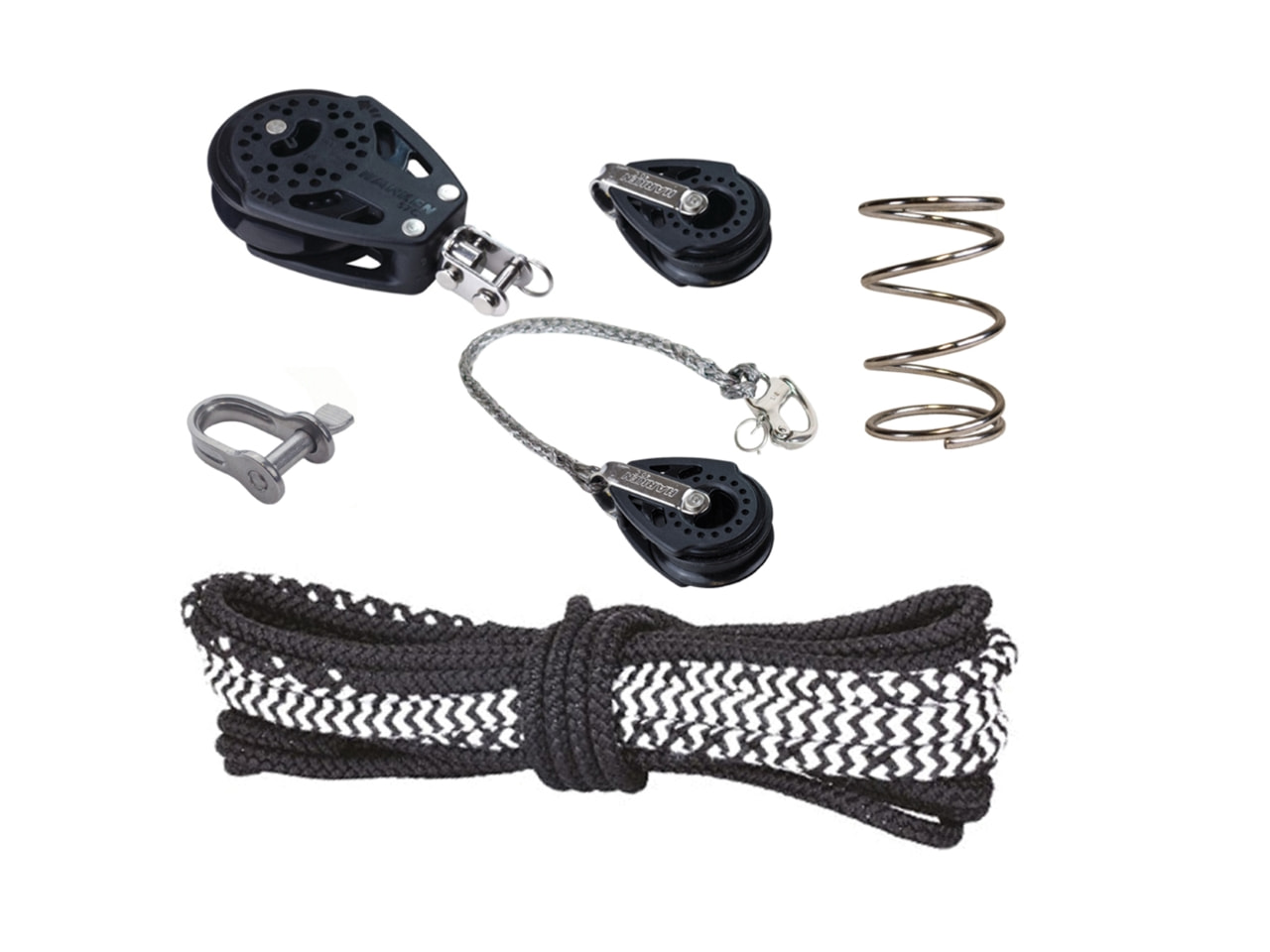 Schotenpaket 'Pro' Optiparts Optimist, komplett inkl. Blöcke