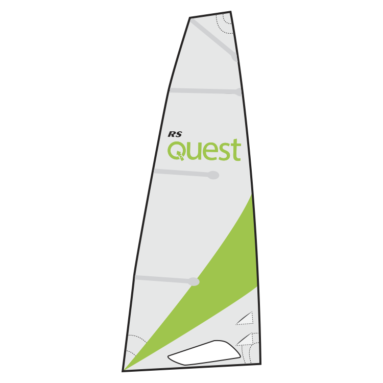 quest-mainsail Großsegel RS Quest - Dacron mit Segellatten und Segelsack