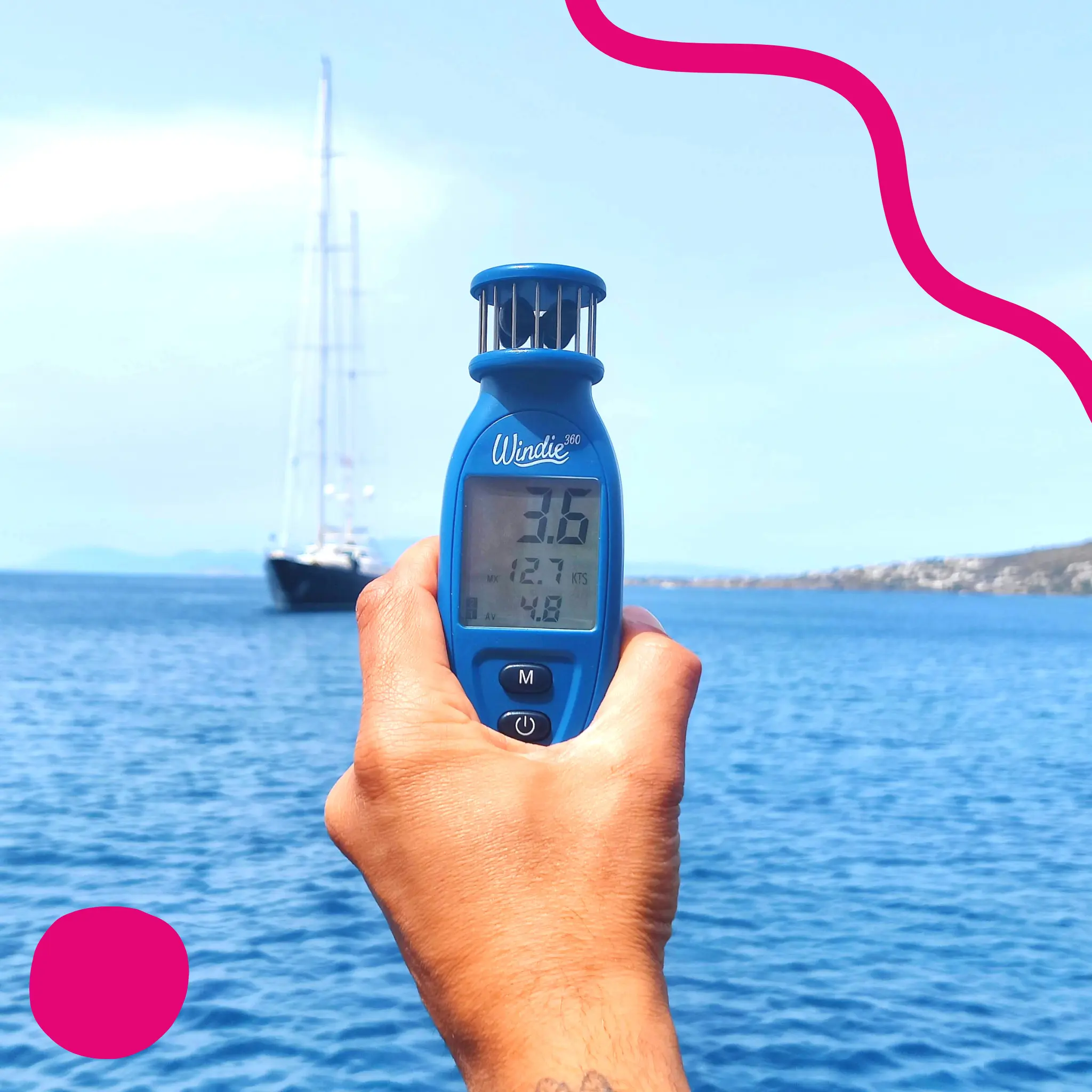 Hand-Anemometer „Windie360“