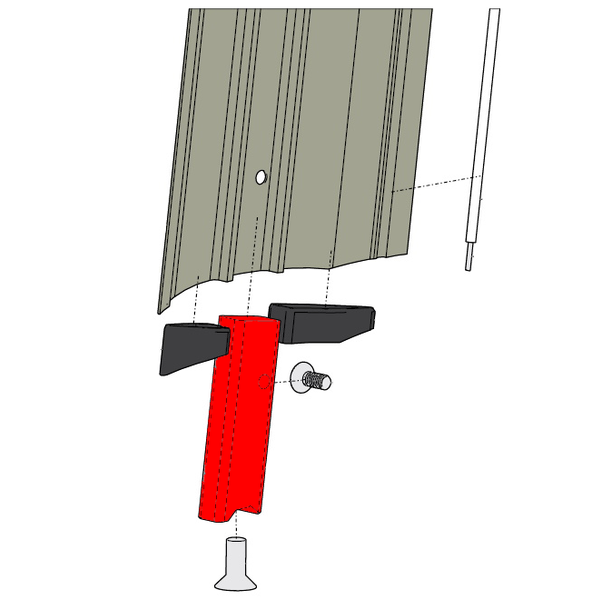 WZFFCP_2 Foil Front Connector Vertical Plug