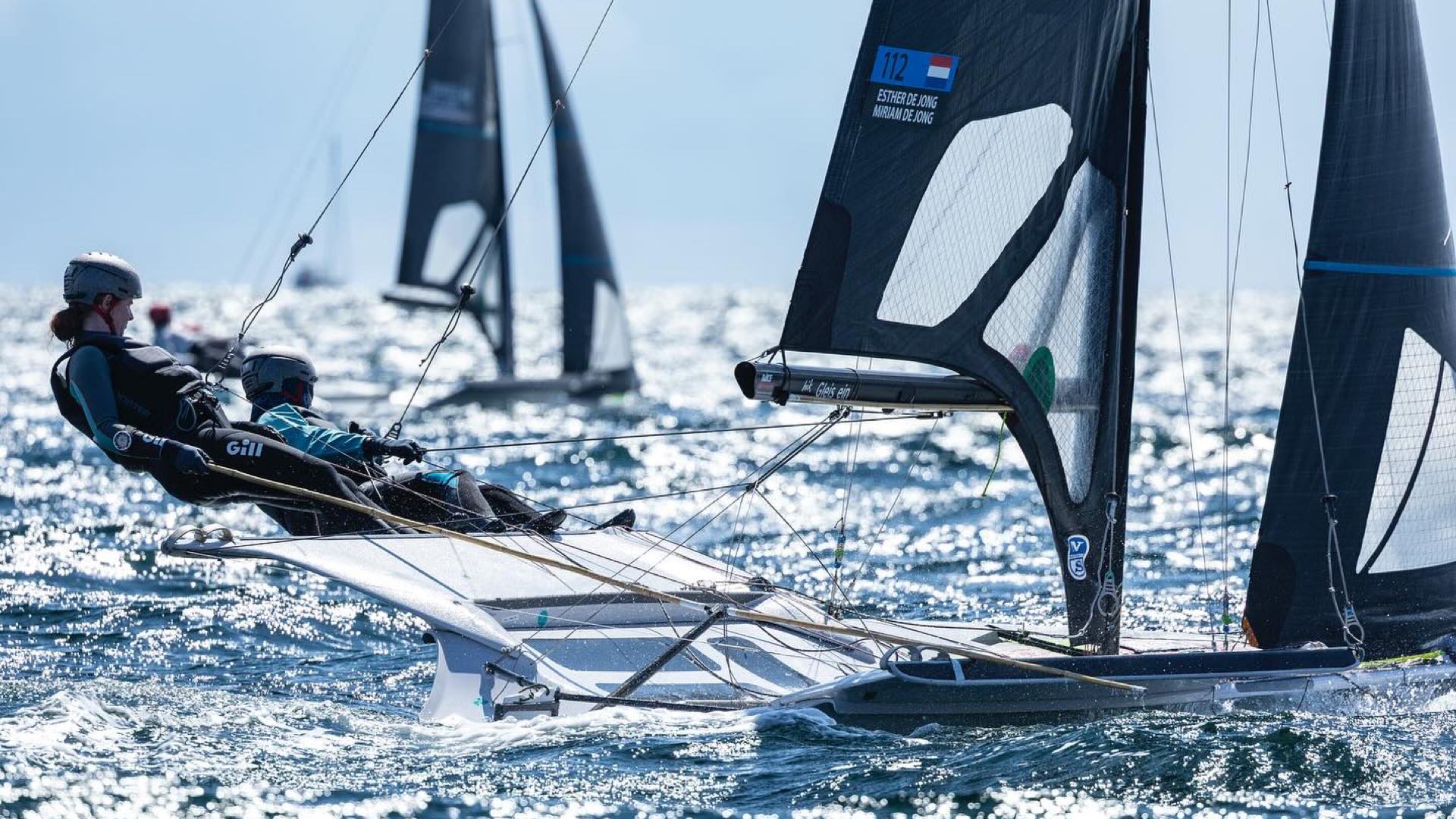 Skiff 49erfx frauen doppeltrapez kreuzschlag