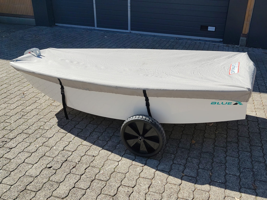 Kajak, Boot, Kippplanke, Laufrad, Grau