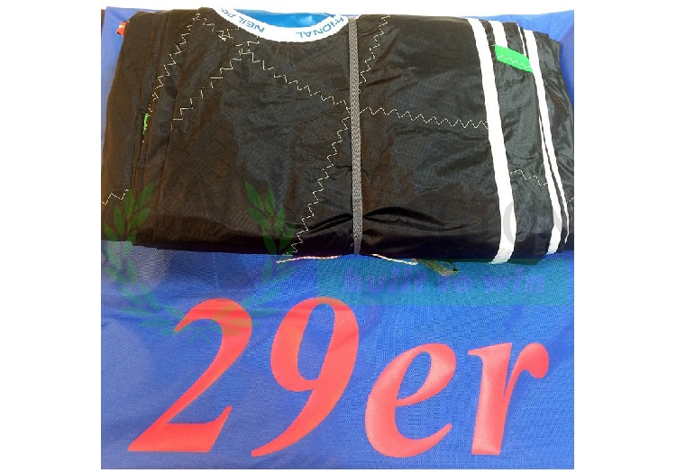 Gennaker schwarz 29er, komplett, inkl. Class Royalty Tag