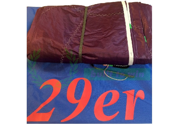 Gennaker lila 29er, komplett, inkl. Class Royalty Tag