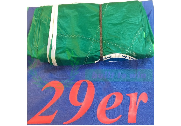 Gennaker grün 29er, komplett, inkl. Class Royalty Tag