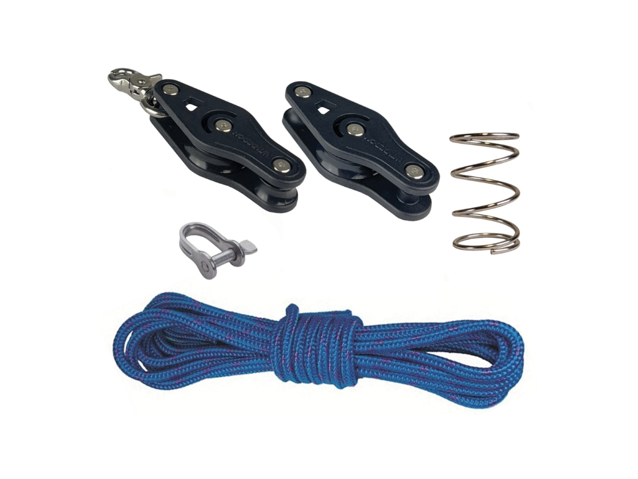 Schotenpaket Schul-Rigg Optiparts Optimist, komplett inkl. Blöcke