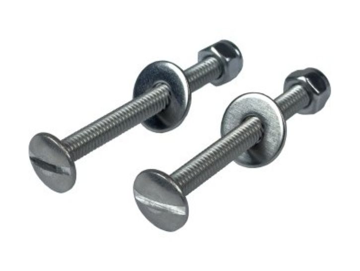 Schraubenzug, Schraubenbolzen, Sechskantkopfschrauben, Unterlegscheiben, Metallbolzen