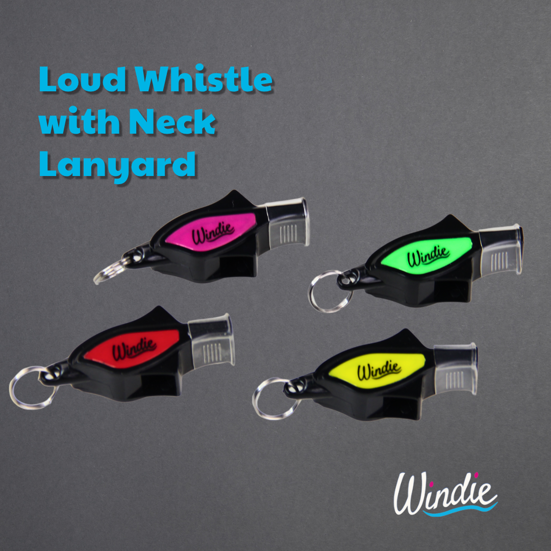 Signal Whistle with Lanyard Hand-Anemometer „Windie360“